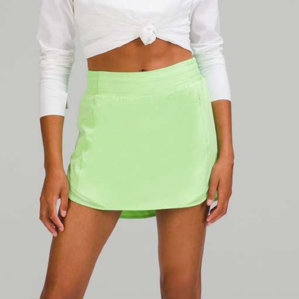 Lululemon Hotty Hot Skort in Light Green